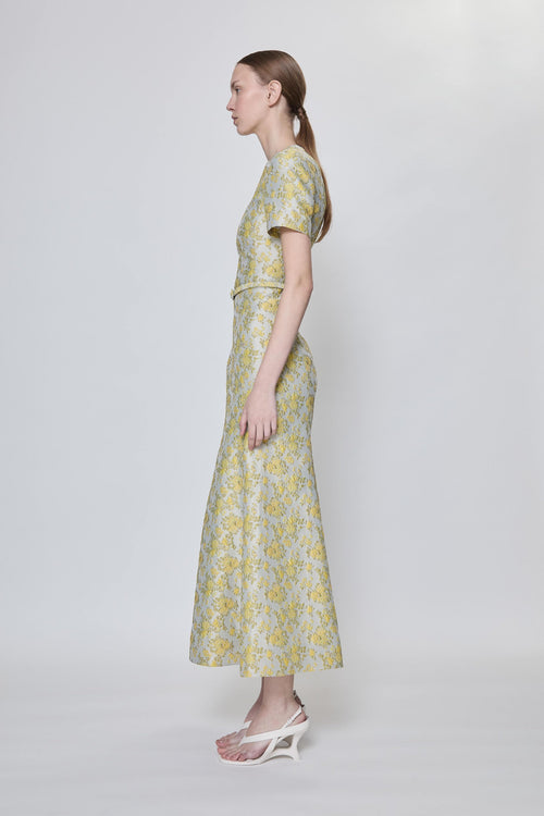 Caraline Jacquard Midi Dress Simkhai