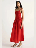 Venus Smocked Organic Cotton Midi Dress by Modern Citizen