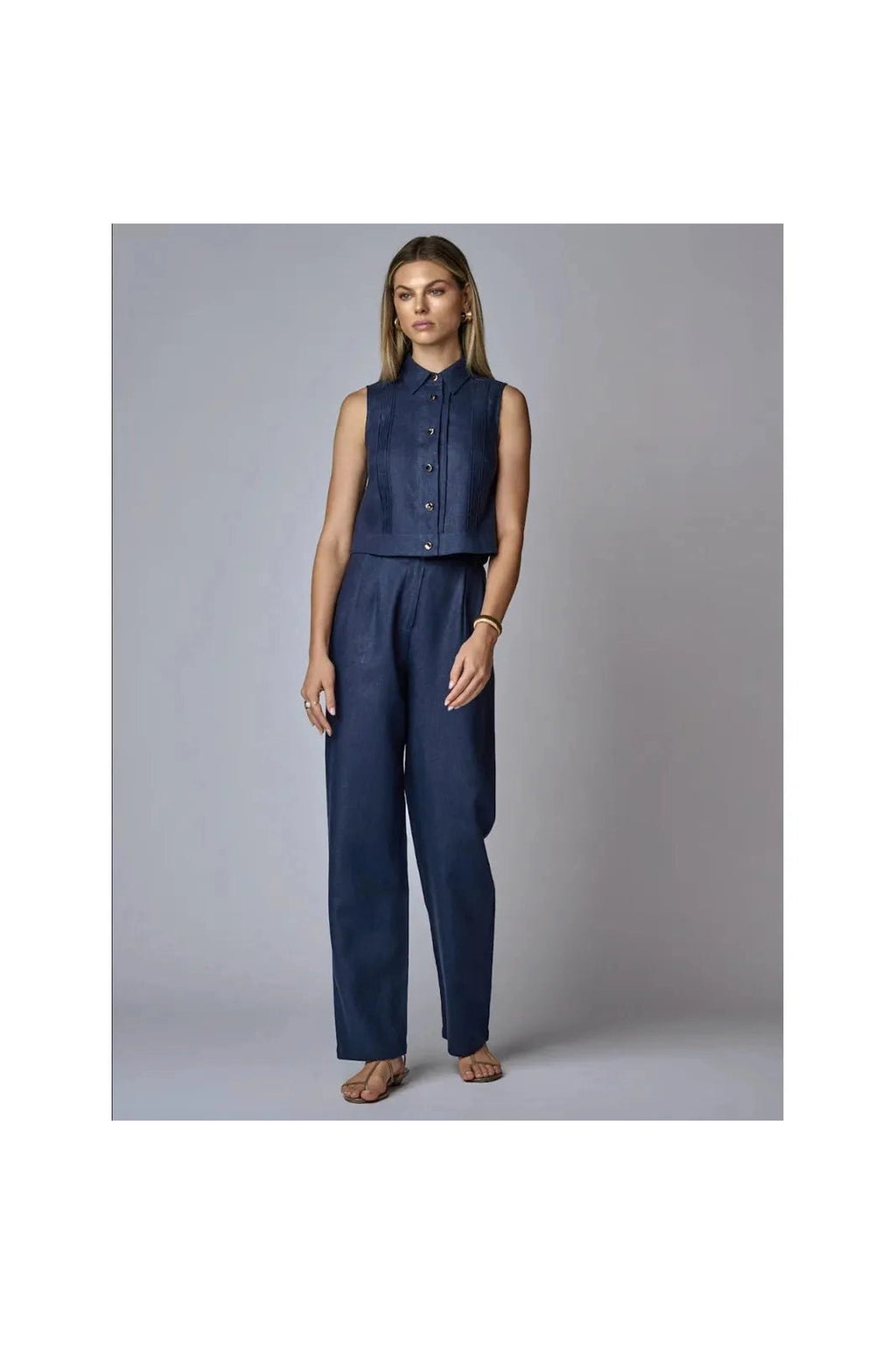 Vera Top Indigo - Primm'sVera Top IndigoHEVRON