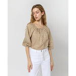 Victoria Blouse Yellow Pepper Liberty Fabric - Primm'sVictoria Blouse Yellow Pepper Liberty FabricMashburn