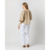 Victoria Blouse Yellow Pepper Liberty Fabric - Primm'sVictoria Blouse Yellow Pepper Liberty FabricMashburn