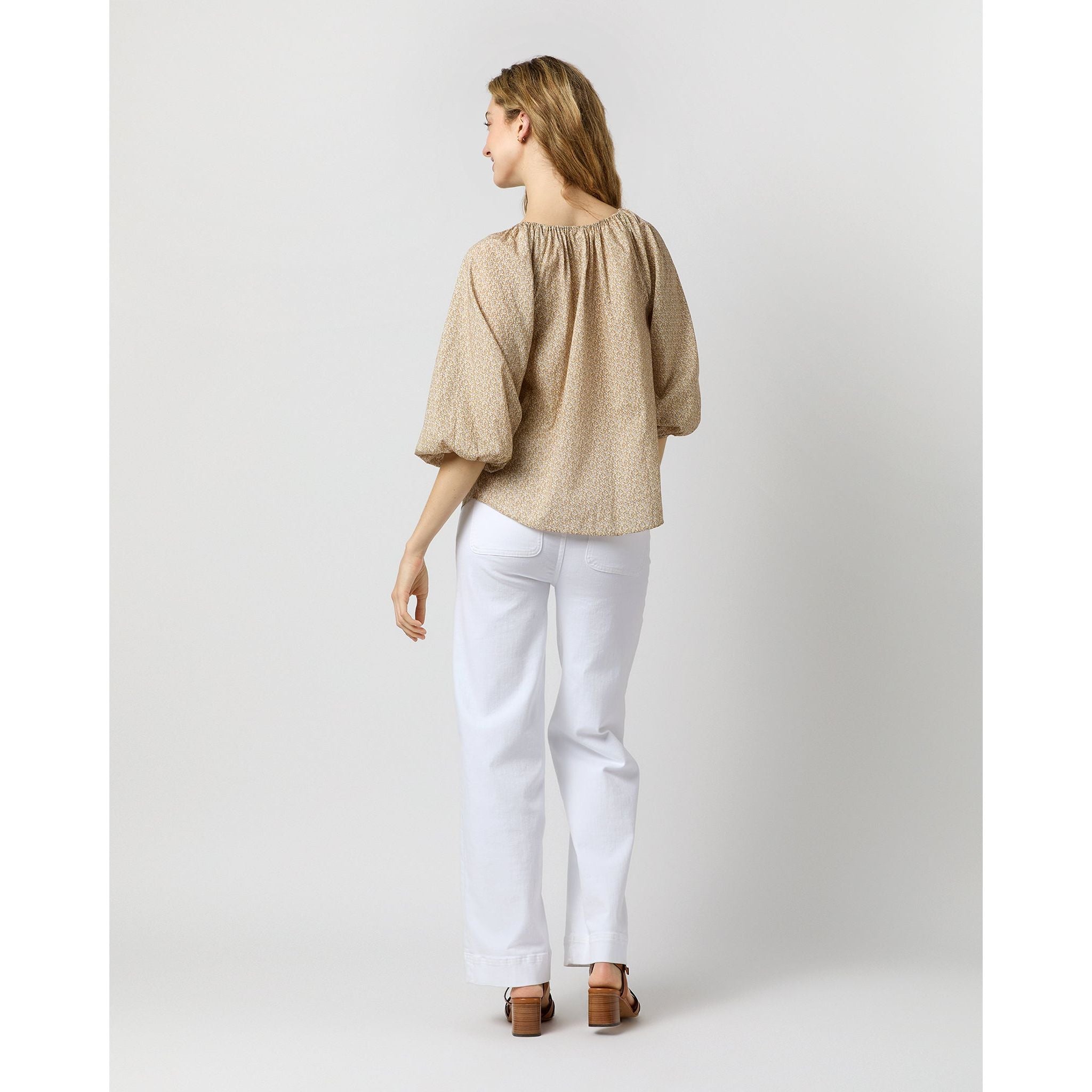 Victoria Blouse Yellow Pepper Liberty Fabric - Primm'sVictoria Blouse Yellow Pepper Liberty FabricMashburn