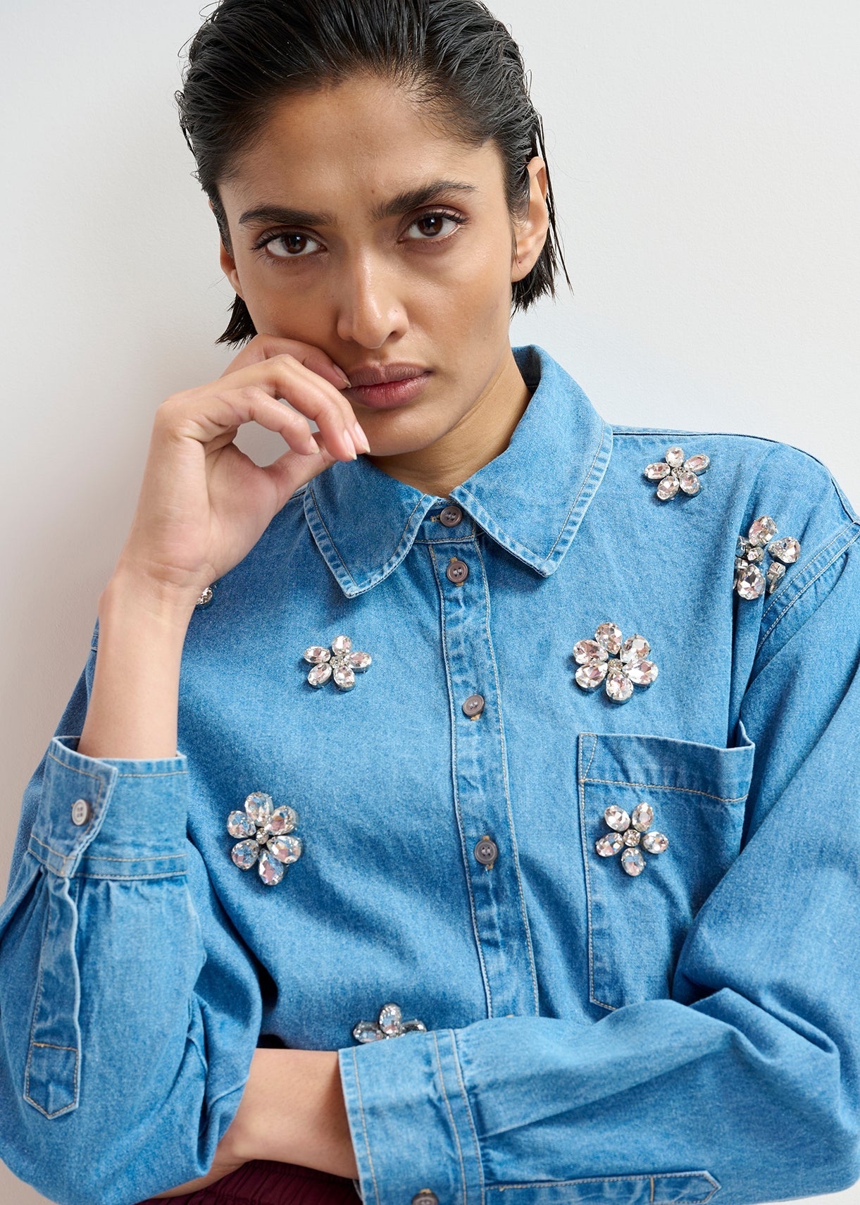 KONNECTION RHINESTONE SHIRT ESSENTIEL ANTWERP