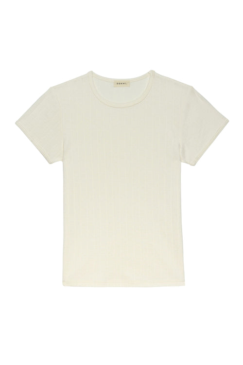 The Pointelle Baby Tee DONNI.