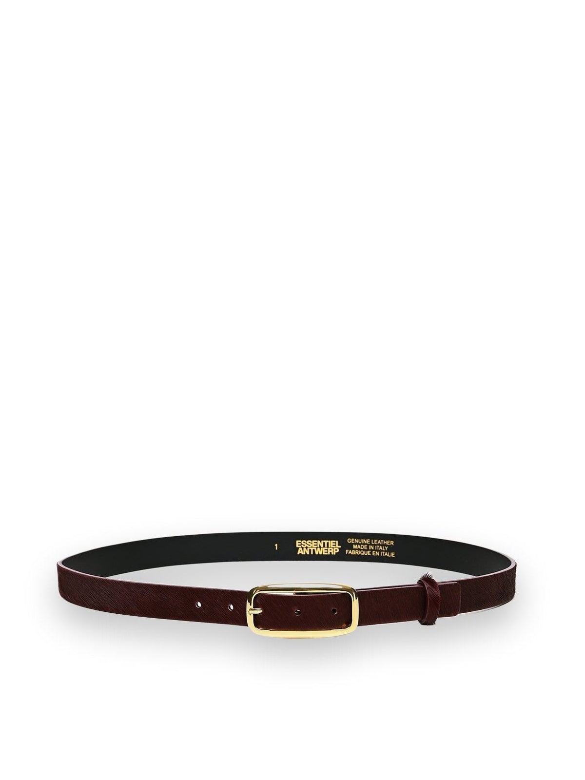 KLUB LEATHER THIN BELT ESSENTIEL ANTWERP